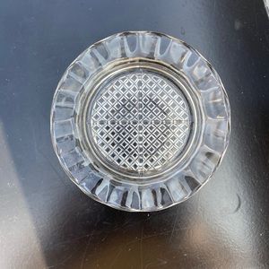 Glass vintage coasters Homespun Clear by Jeannette